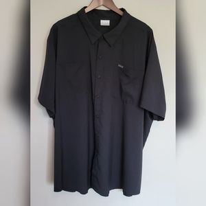 Columbia short sleeve 4X black casual shirt